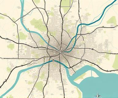 Static map overview of Manchester, United Kingdom